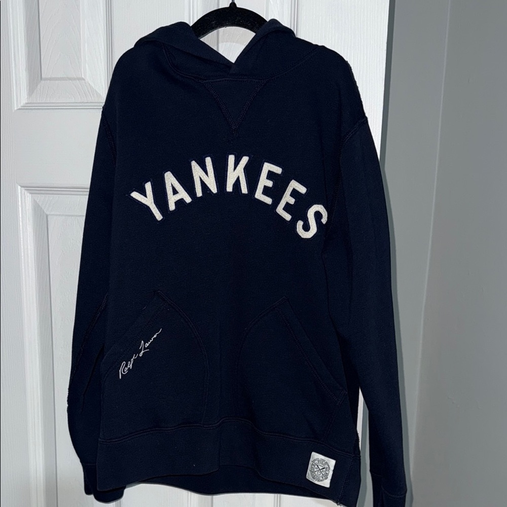 Yankees Navy Blue Ralph Lauren Hoodie